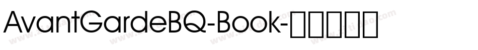AvantGardeBQ-Book字体转换