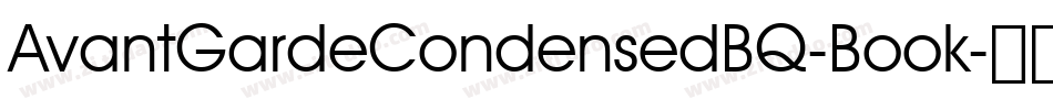 AvantGardeCondensedBQ-Book字体转换