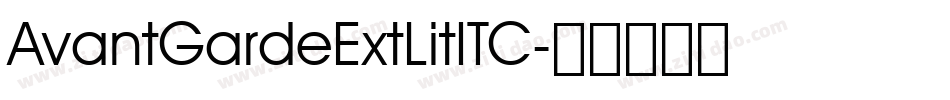 AvantGardeExtLitITC字体转换