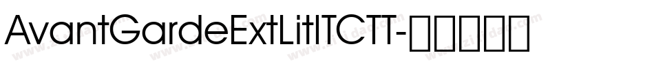 AvantGardeExtLitITCTT字体转换