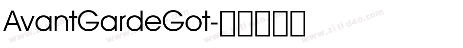 AvantGardeGot字体转换