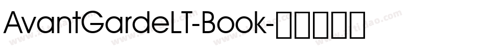AvantGardeLT-Book字体转换