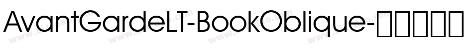 AvantGardeLT-BookOblique字体转换