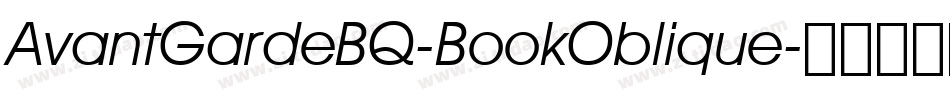 AvantGardeBQ-BookOblique字体转换