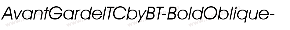 AvantGardeITCbyBT-BoldOblique字体转换