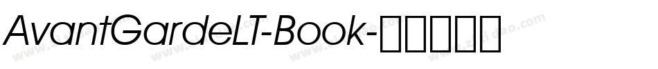 AvantGardeLT-Book字体转换
