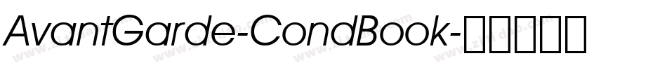 AvantGarde-CondBook字体转换