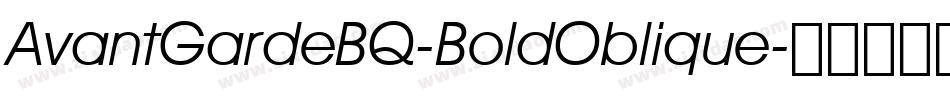 AvantGardeBQ-BoldOblique字体转换