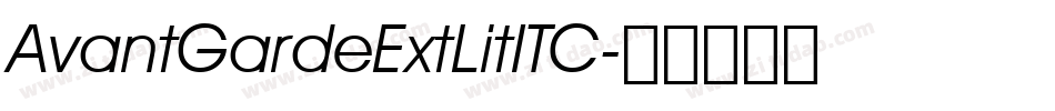 AvantGardeExtLitITC字体转换