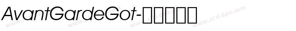 AvantGardeGot字体转换