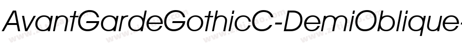 AvantGardeGothicC-DemiOblique字体转换