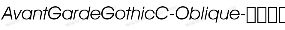 AvantGardeGothicC-Oblique字体转换