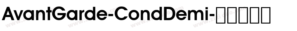 AvantGarde-CondDemi字体转换
