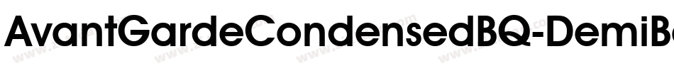 AvantGardeCondensedBQ-DemiBold字体转换