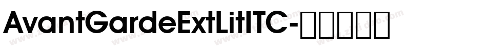 AvantGardeExtLitITC字体转换