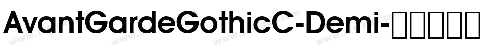 AvantGardeGothicC-Demi字体转换