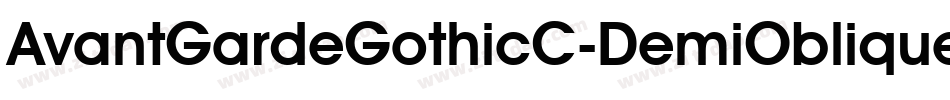 AvantGardeGothicC-DemiOblique字体转换