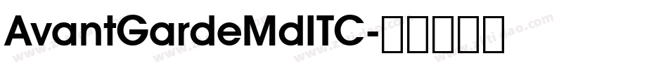 AvantGardeMdITC字体转换