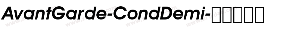 AvantGarde-CondDemi字体转换