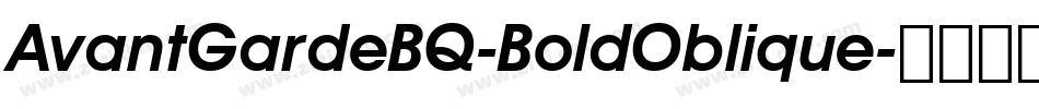 AvantGardeBQ-BoldOblique字体转换