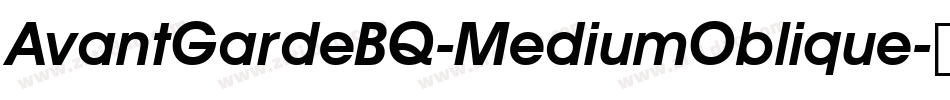 AvantGardeBQ-MediumOblique字体转换