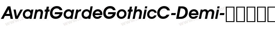 AvantGardeGothicC-Demi字体转换
