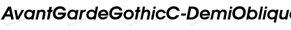 AvantGardeGothicC-DemiOblique字体转换