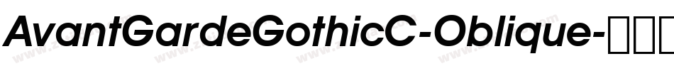 AvantGardeGothicC-Oblique字体转换