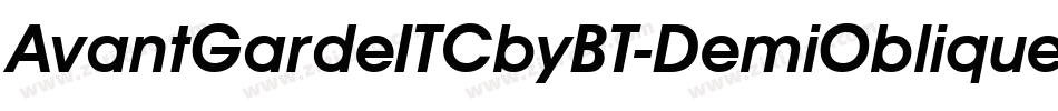 AvantGardeITCbyBT-DemiOblique字体转换