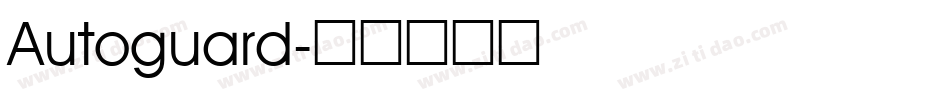 Autoguard字体转换