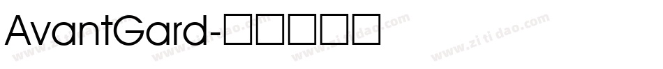 AvantGard字体转换