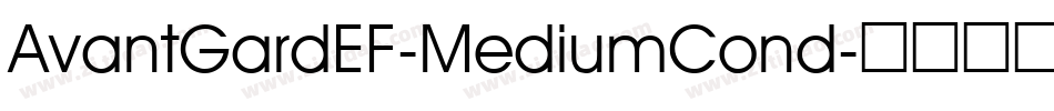 AvantGardEF-MediumCond字体转换