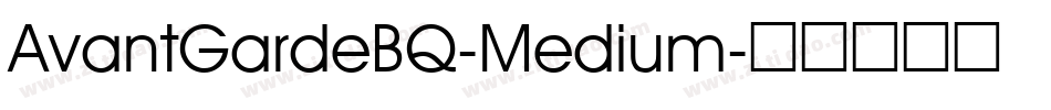 AvantGardeBQ-Medium字体转换
