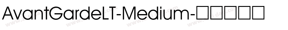 AvantGardeLT-Medium字体转换