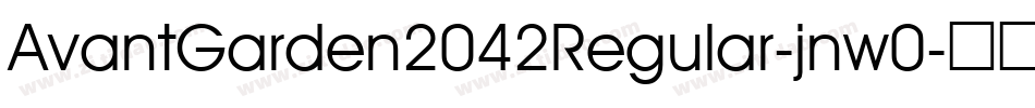 AvantGarden2042Regular-jnw0字体转换