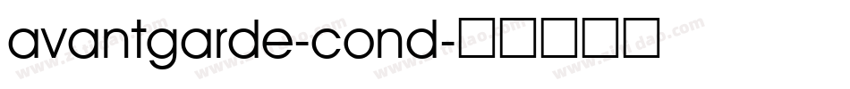 avantgarde-cond字体转换