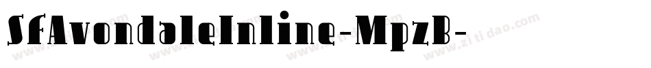 SfAvondaleInline-MpzB字体转换 SfAvondaleInline-MpzB字体转换
