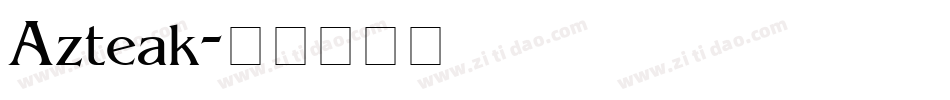 Azteak字体转换