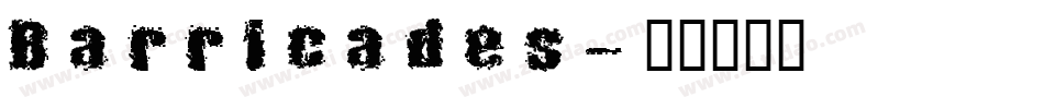 Barricades字体转换