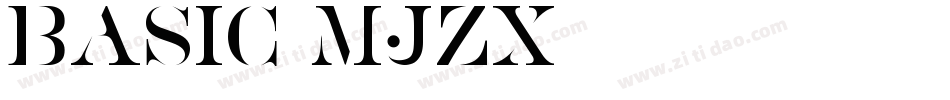 Basic-Mjzx字体转换
