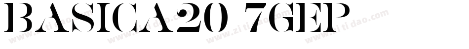 Basica20-7GeP字体转换