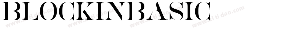 BlockinBasic字体转换