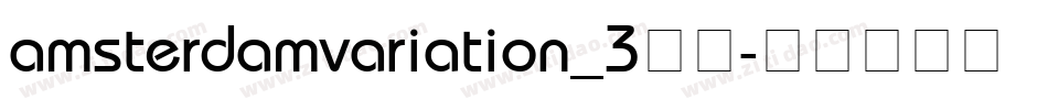 amsterdamvariation_3字体字体转换