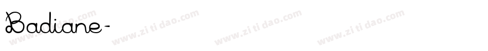 Badiane字体转换