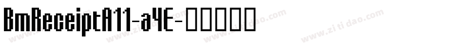 BmReceiptA11-a4E字体转换
