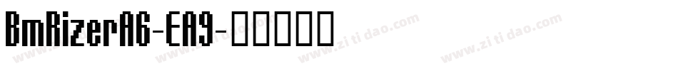 BmRizerA6-EA9字体转换