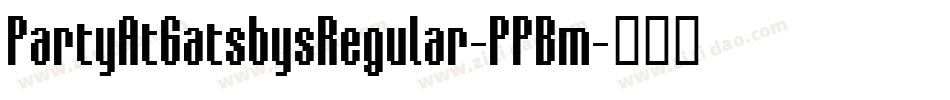 PartyAtGatsbysRegular-PPBm字体转换