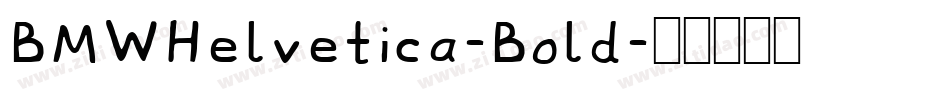 BMWHelvetica-Bold字体转换