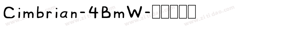 Cimbrian-4BmW字体转换