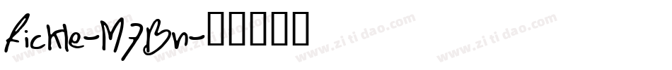 Fickle-M7Bn字体转换